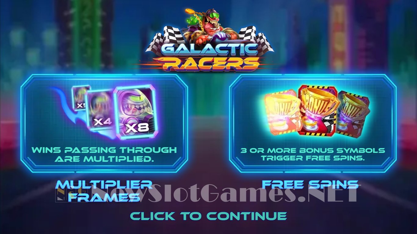 Galactic Racers Dream Drop Slot Demo Image