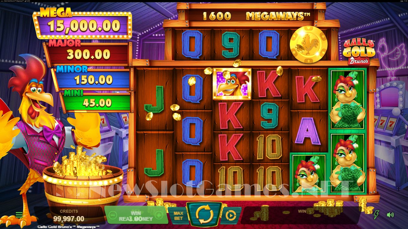 Gallo Gold Brunos Megaways Slot Demo Image