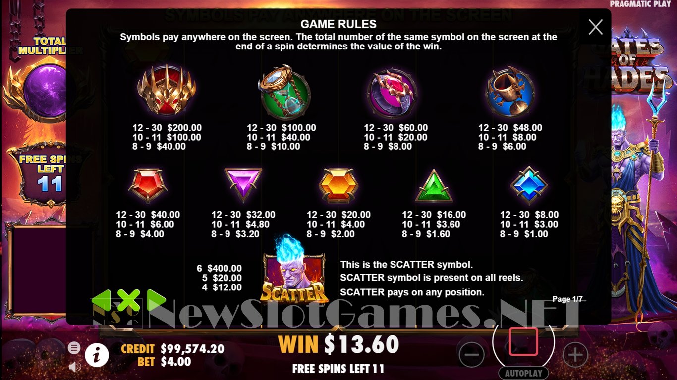 Gates of Hades Slot Slot Image in Demo - pic. 11