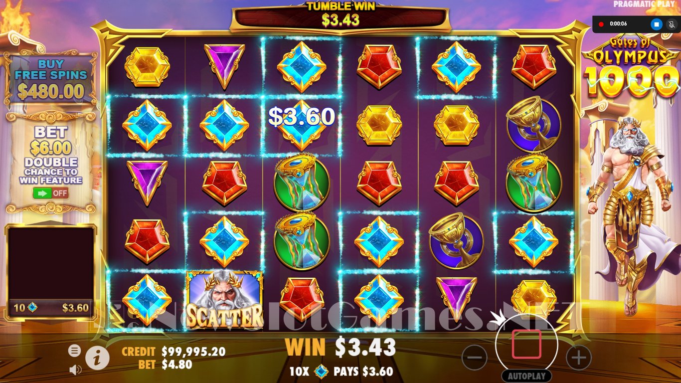 Gates of Olympus 1000 Slot Slot Image in Demo - pic. 2