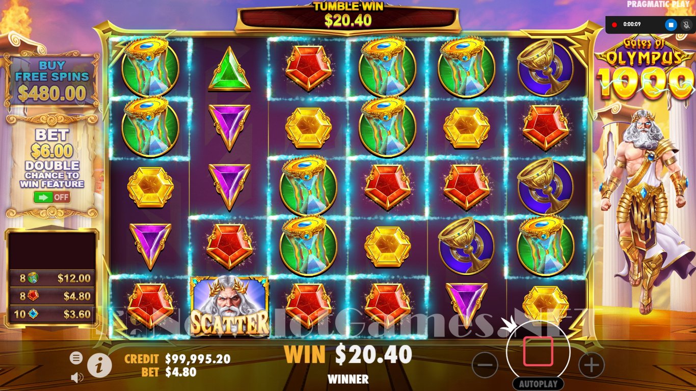 Gates of Olympus 1000 Slot Slot Image in Demo - pic. 3