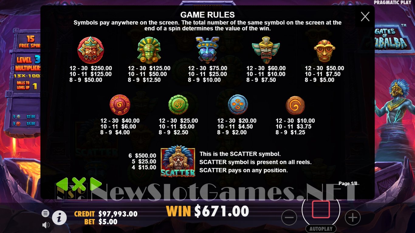 Gates of Xibalba Slot Slot Image in Demo - pic. 15