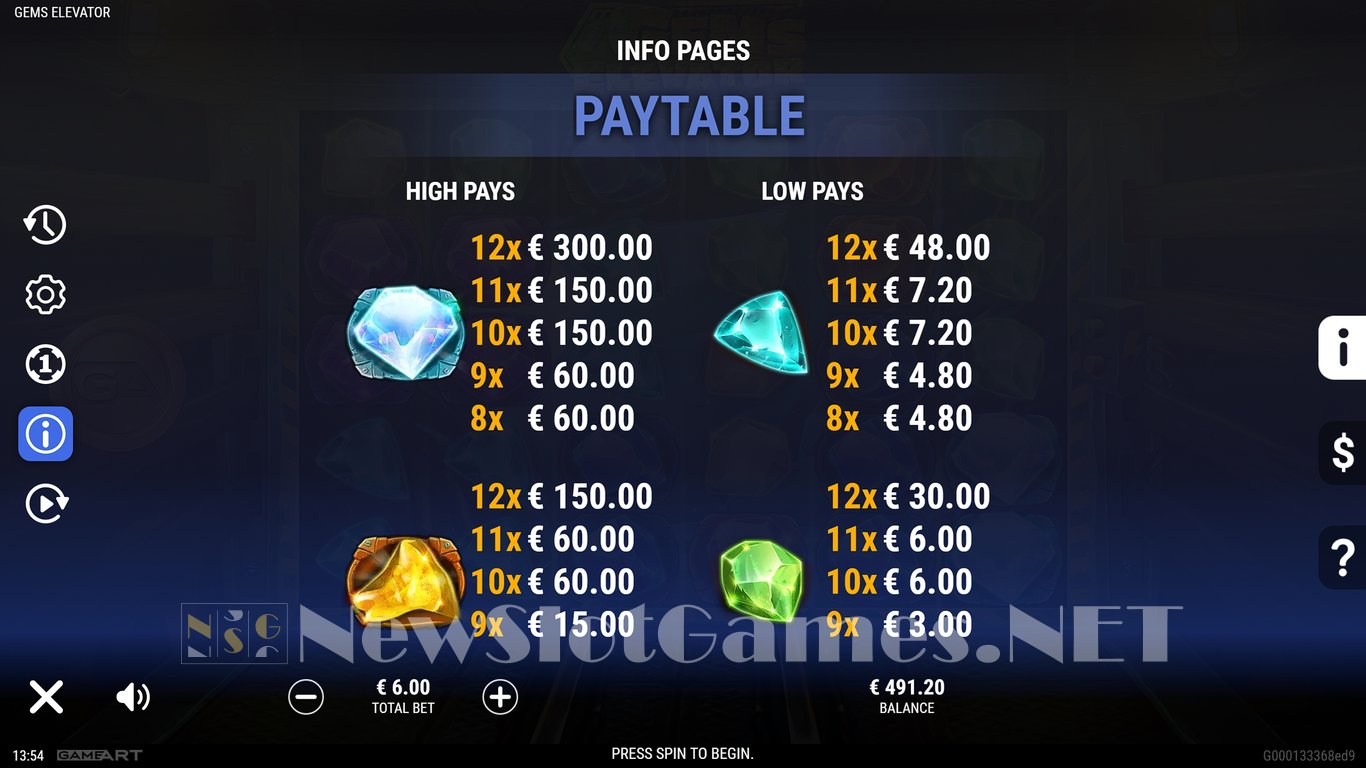 Gems Elevator Slot Slot Image in Demo - pic. 12