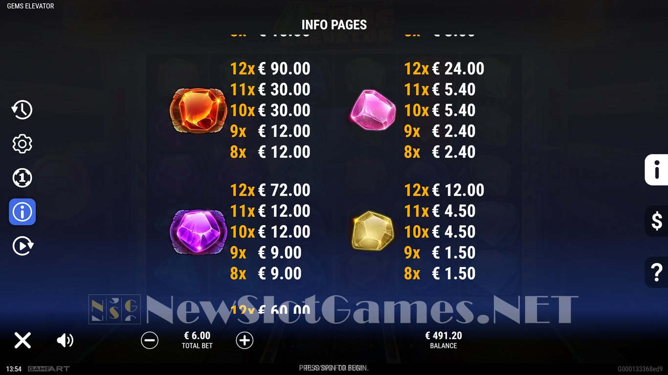 Gems Elevator Slot Slot Image in Demo - pic. 13