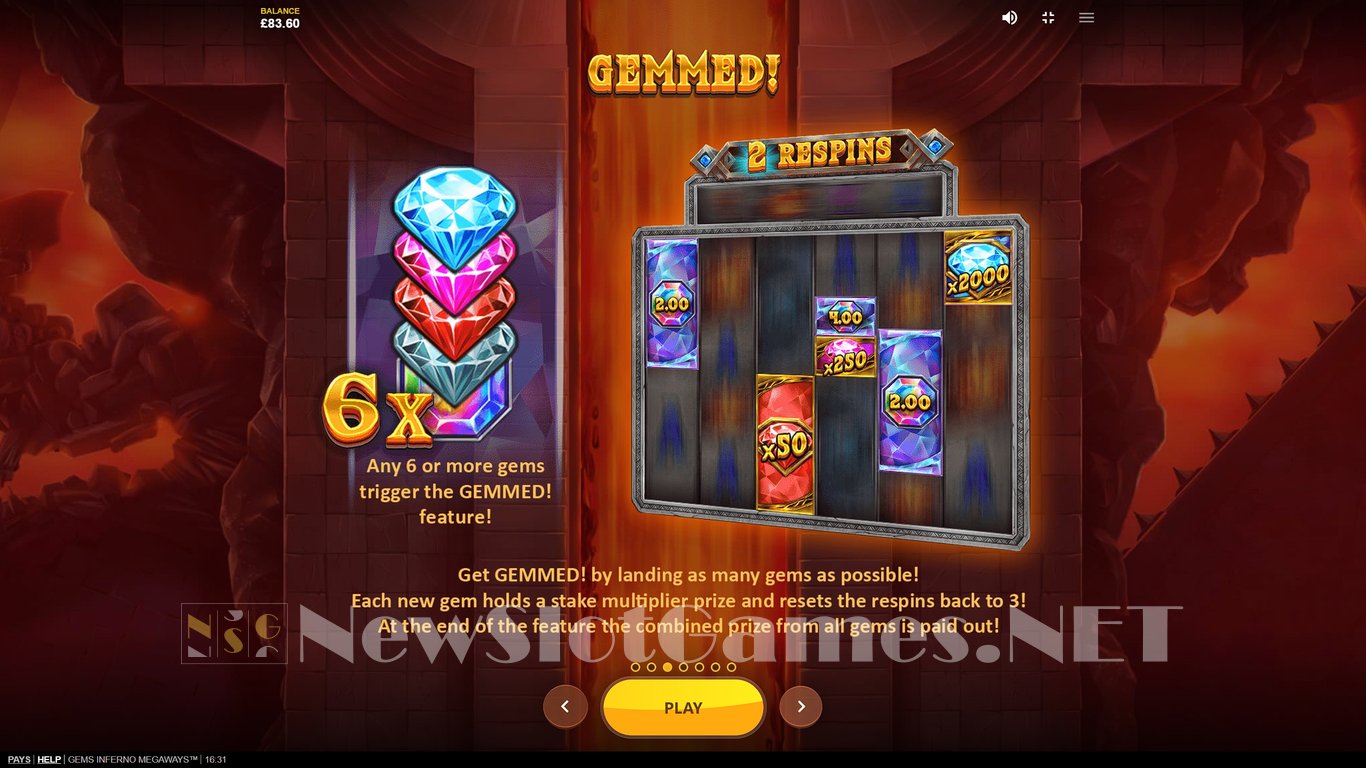 Gems Inferno Megaways Slot Slot Image in Demo - pic. 8