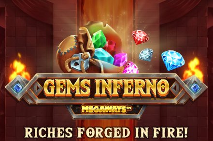 Gems Inferno Megaways Slot Logo