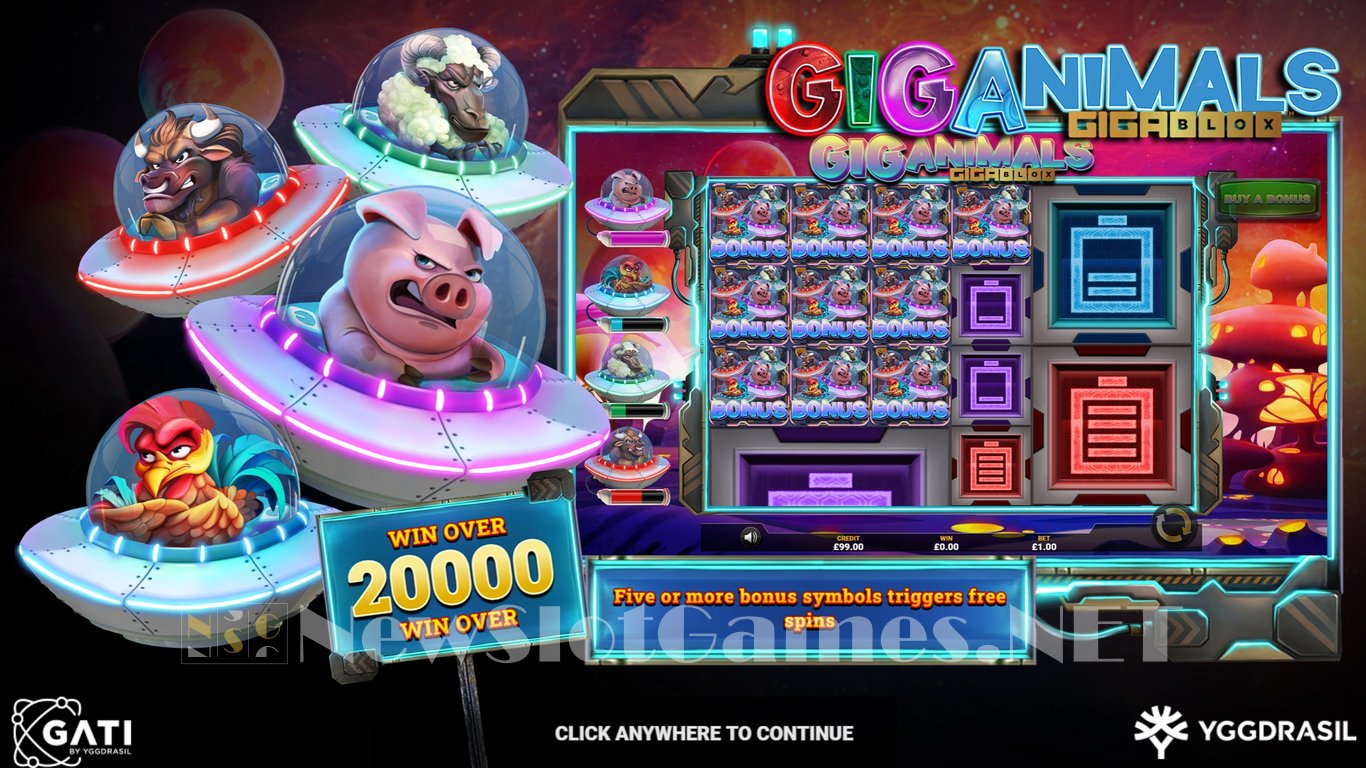 Giganimals Gigablox Slot Demo Image