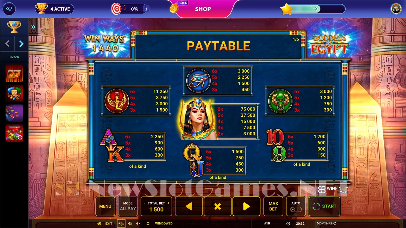 Goddess of Egypt Slot Slot Image in Demo - pic. 12
