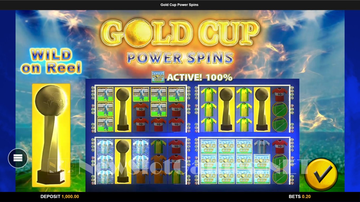 Gold Cup Power Spins Slot Demo Image