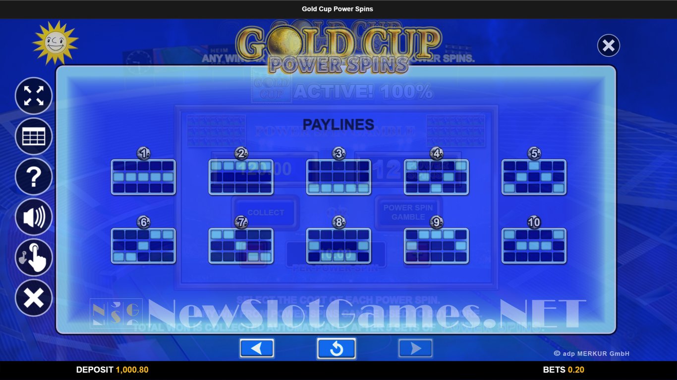 Gold Cup Power Spins Slot Slot Image in Demo - pic. 8