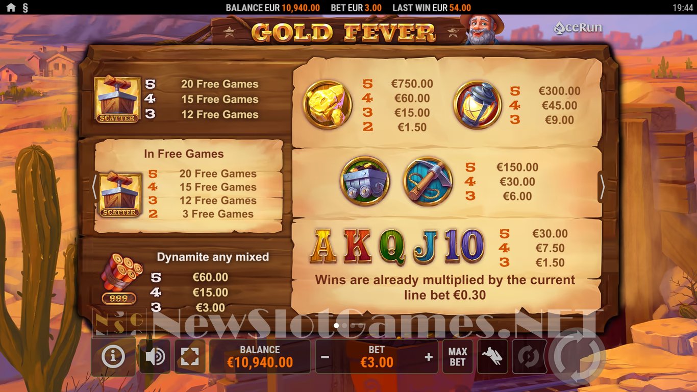Gold Fever Slot Slot Image in Demo - pic. 11
