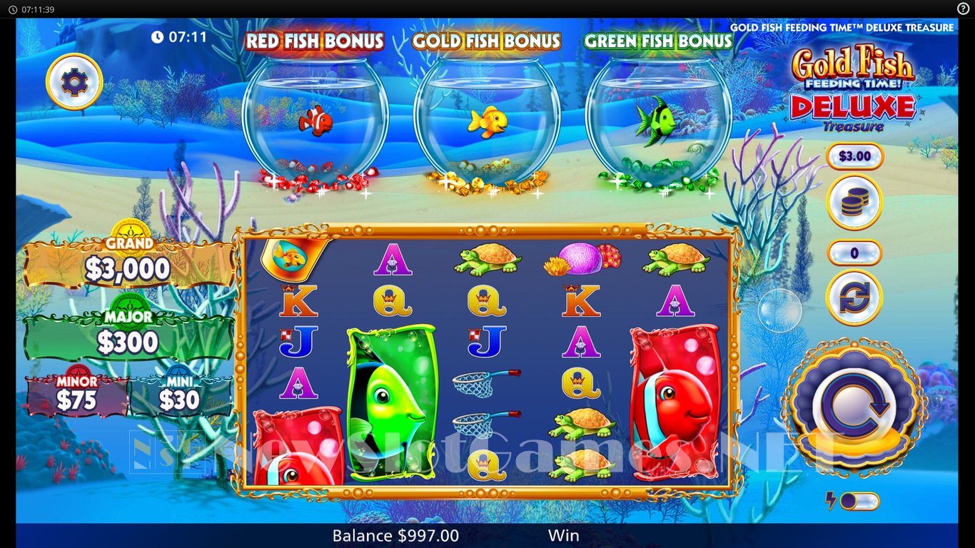 Gold Fish Feeding Time Deluxe Treasure Slot Slot Image in Demo - pic. 2