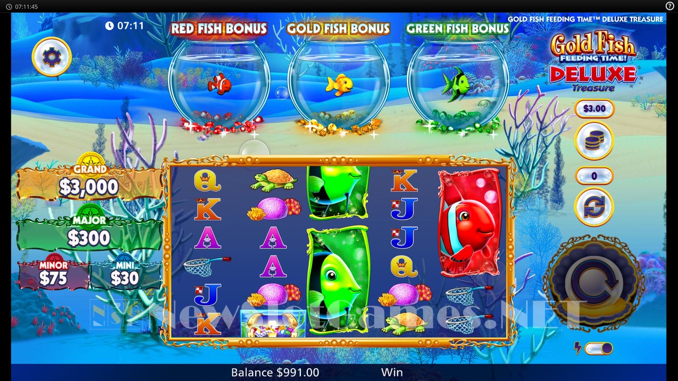 Gold Fish Feeding Time Deluxe Treasure Slot Slot Image in Demo - pic. 3