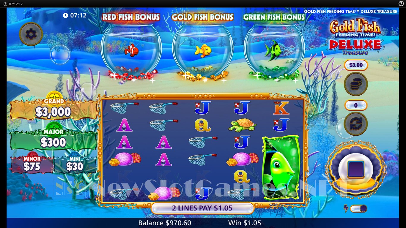 Gold Fish Feeding Time Deluxe Treasure Slot Slot Image in Demo - pic. 4