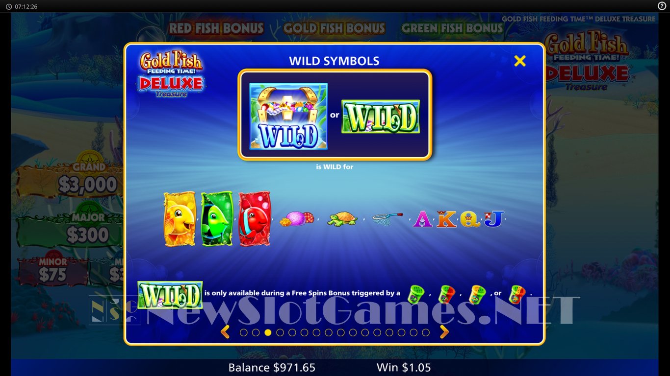 Gold Fish Feeding Time Deluxe Treasure Slot Slot Image in Demo - pic. 7
