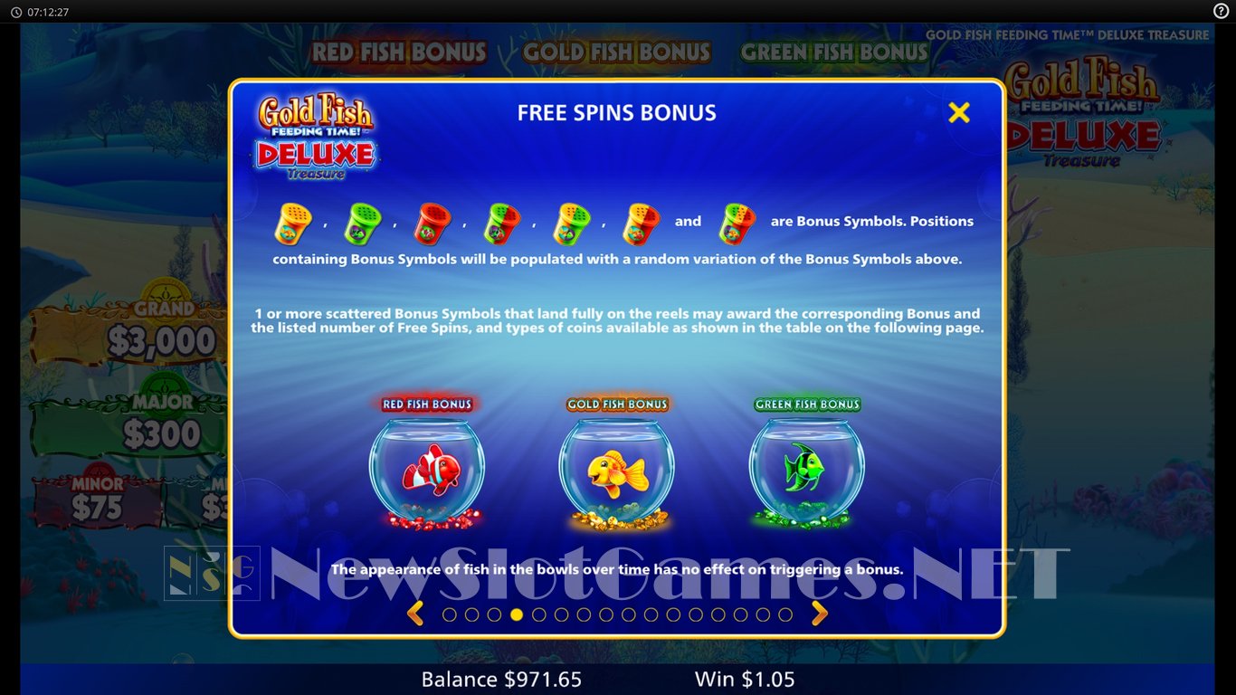 Gold Fish Feeding Time Deluxe Treasure Slot Slot Image in Demo - pic. 8