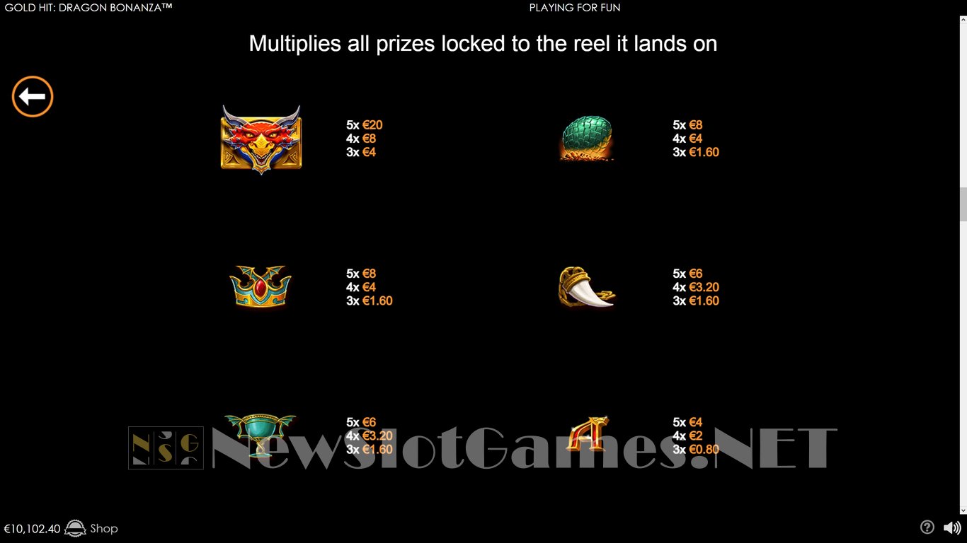 Gold Hit Dragon Bonanza Slot Slot Image in Demo - pic. 16