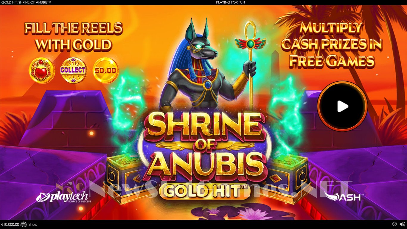 Gold Hit Shrine Of Anubis Slot Demo Image