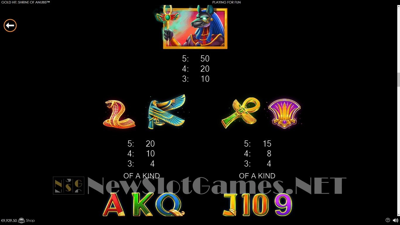 Gold Hit Shrine Of Anubis Slot Slot Image in Demo - pic. 9