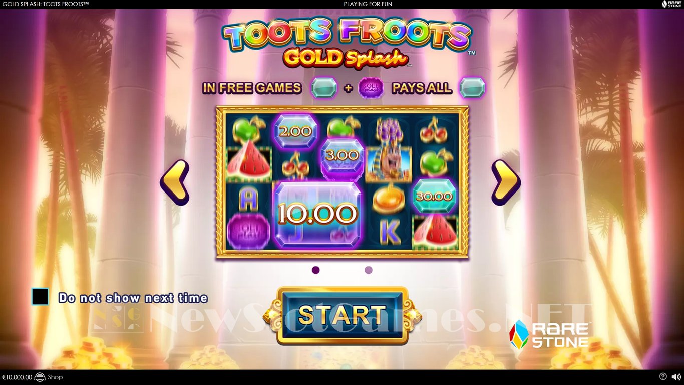 Gold Splash Toots Froots Slot Demo Image