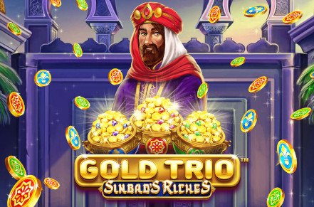 Gold Trio Sinbads Riches Slot Logo