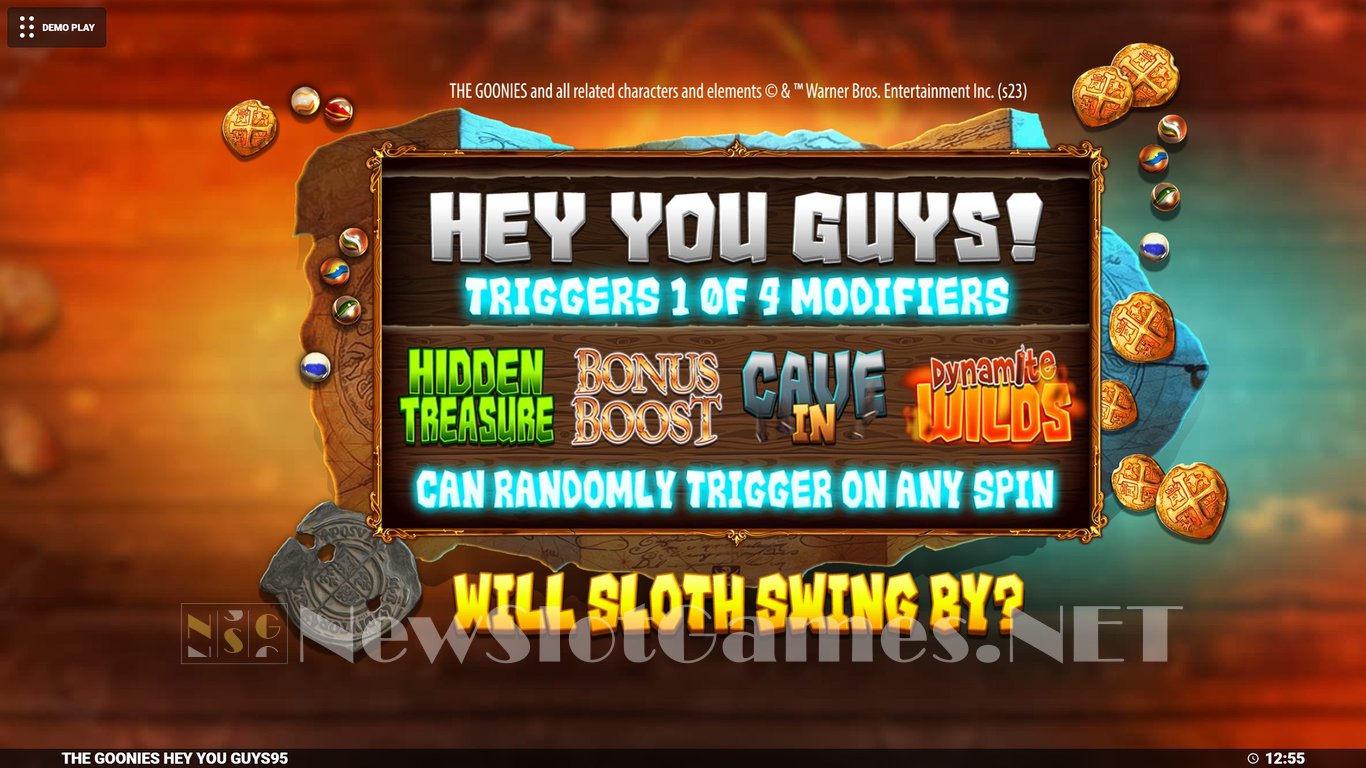 The Goonies Hey You Guys Slot Demo Image