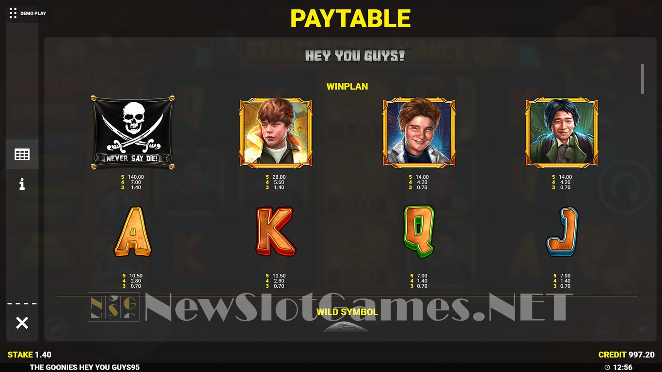 The Goonies Hey You Guys Slot Slot Image in Demo - pic. 10