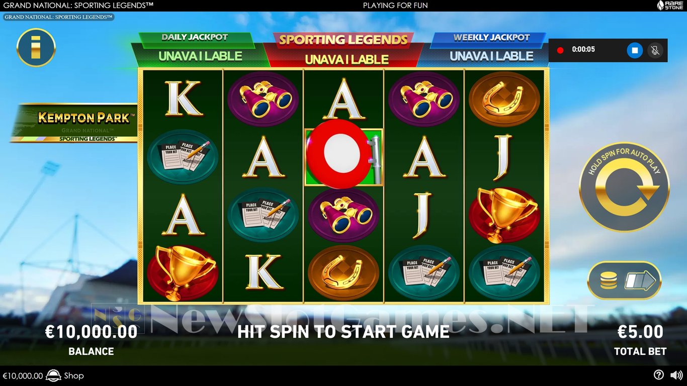 Grand National Sporting Legends Slot Demo Image