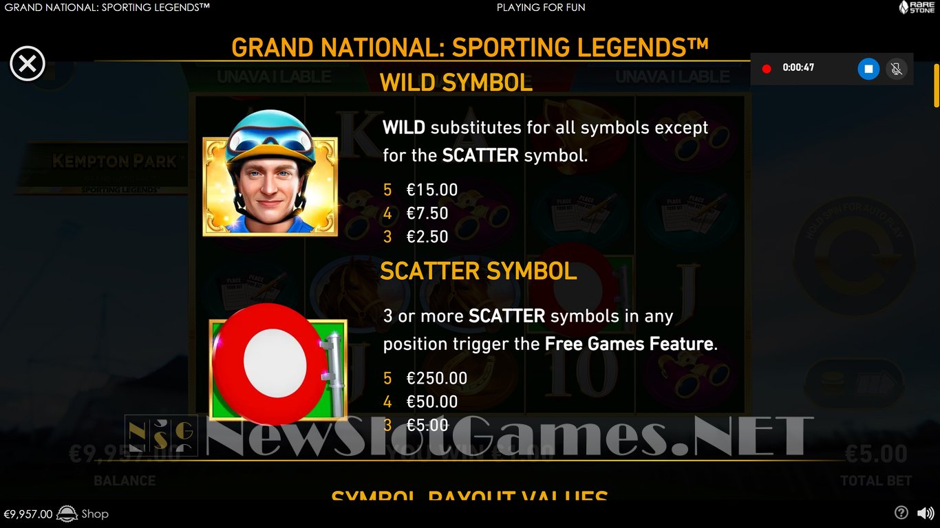 Grand National Sporting Legends Slot Slot Image in Demo - pic. 9