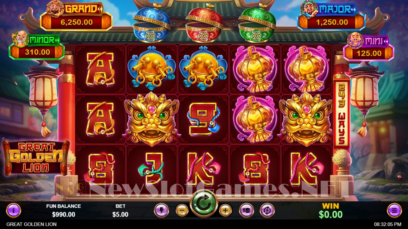 Great Golden Lion Slot Review & Demo by RTG - Play Free Online
