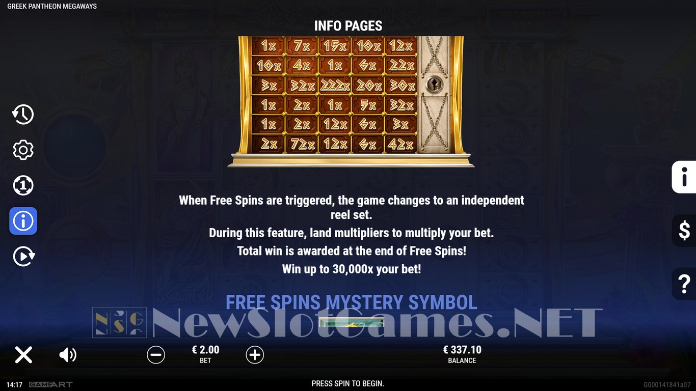 Greek Pantheon Megaways Slot Slot Image in Demo - pic. 11