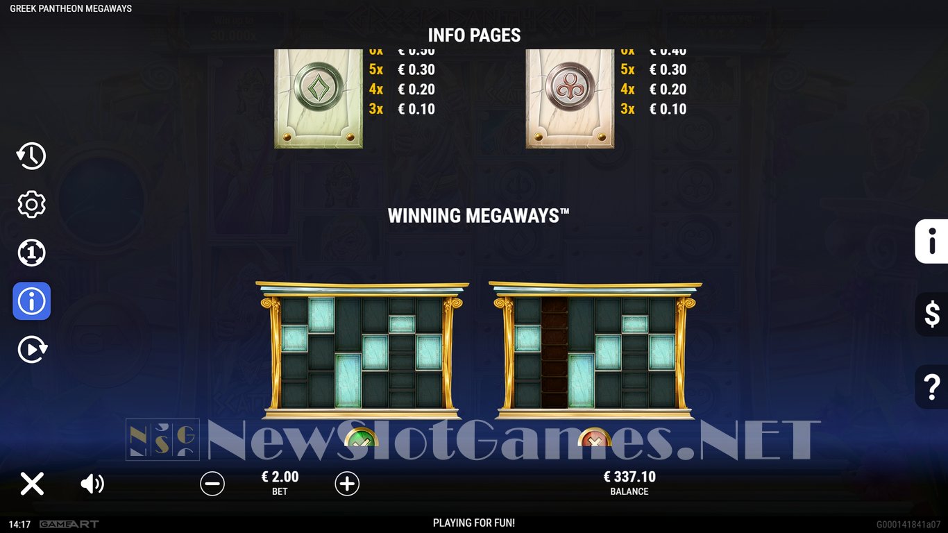 Greek Pantheon Megaways Slot Slot Image in Demo - pic. 14