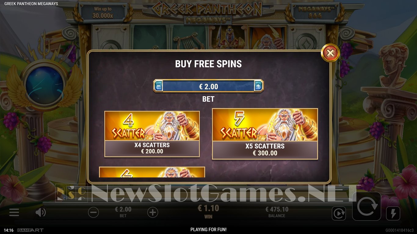 Greek Pantheon Megaways Slot Slot Image in Demo - pic. 6