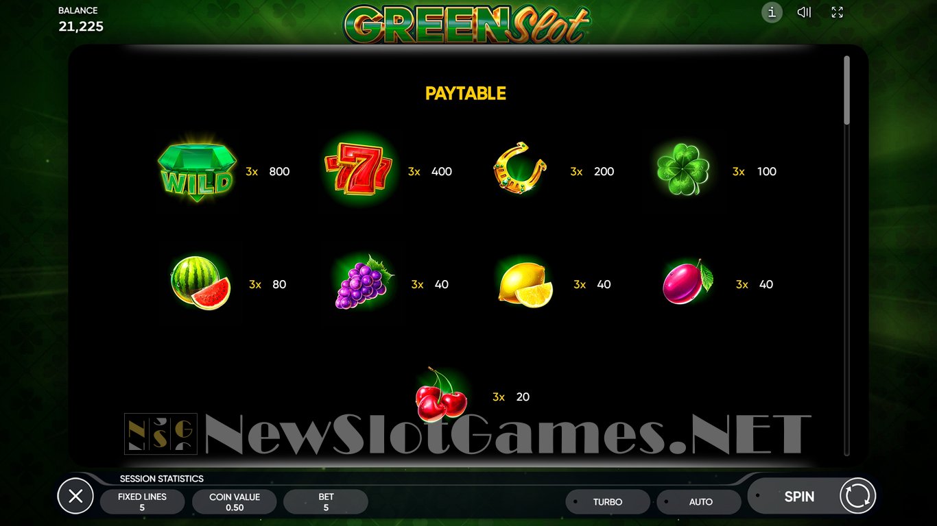 Green Slot Slot Slot Image in Demo - pic. 8