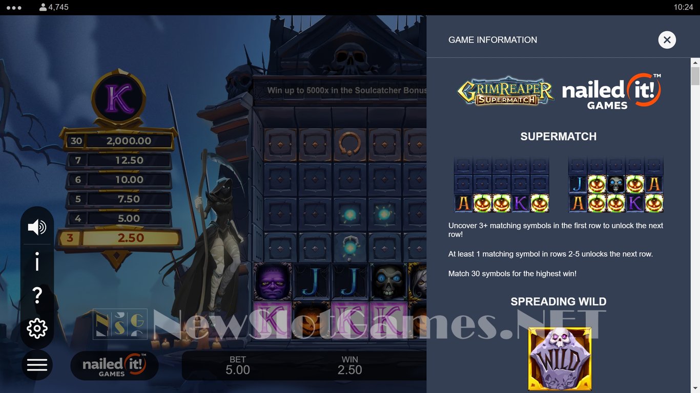 Grim Reaper Supermatch Slot Slot Image in Demo - pic. 7