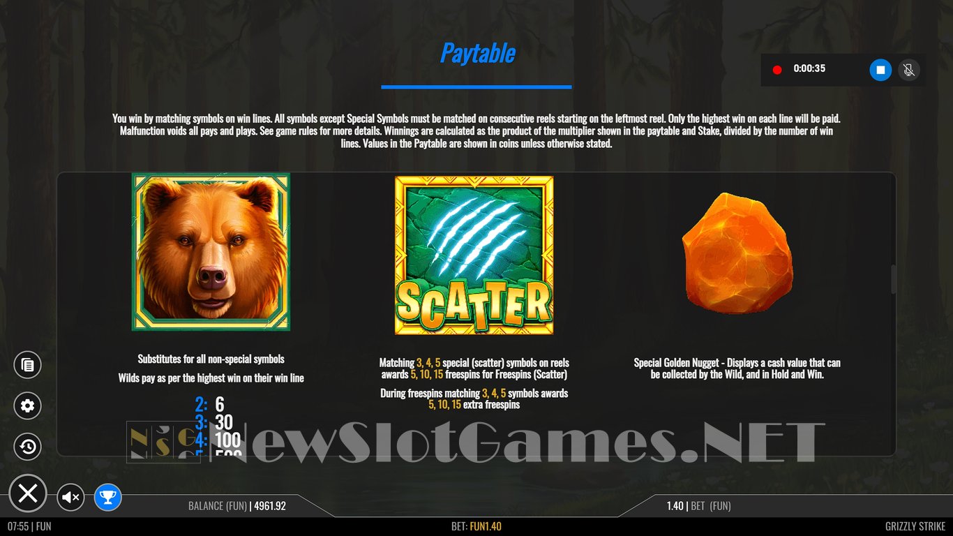 Grizzly Strike Slot Slot Image in Demo - pic. 8