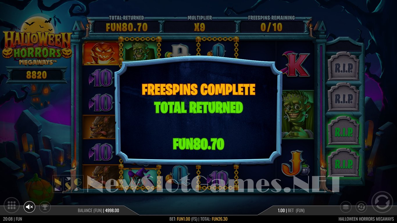 Halloween Horrors Megaways Slot Slot Image in Demo - pic. 9
