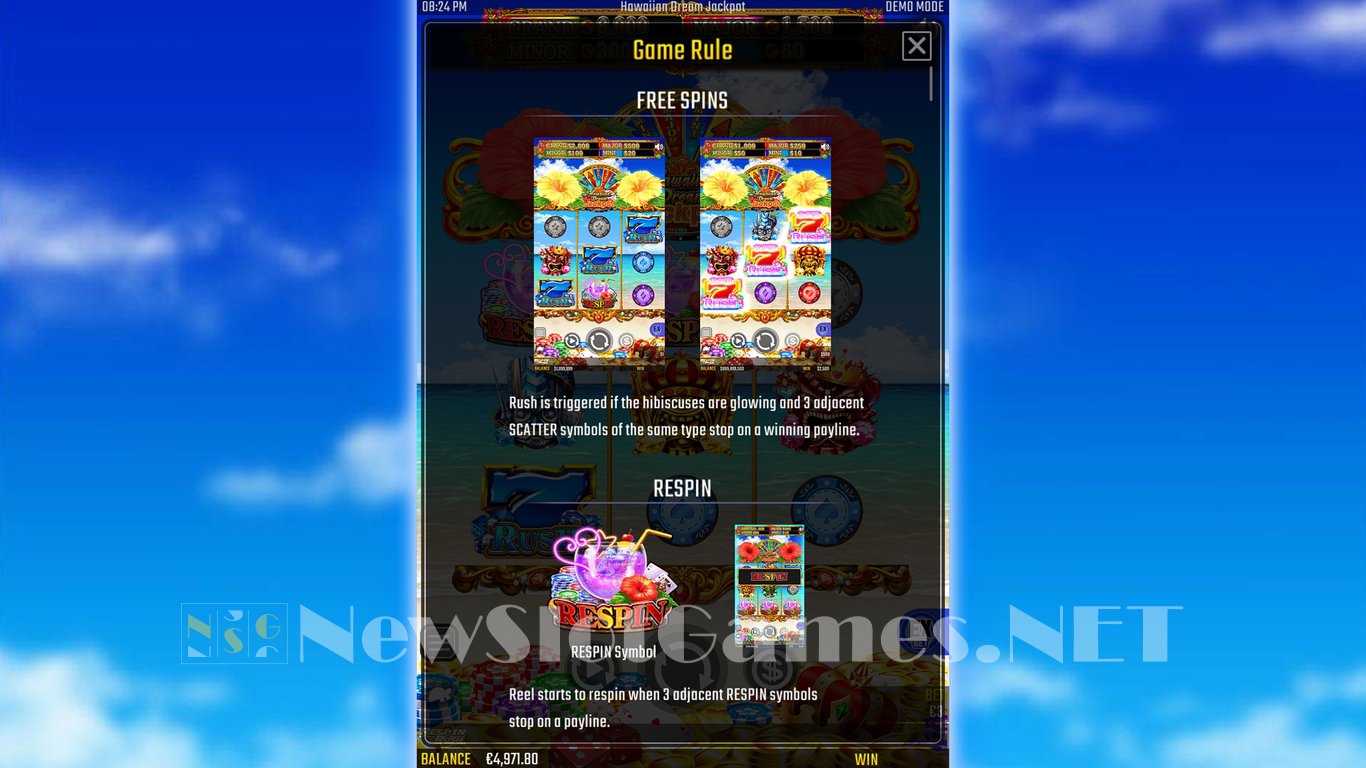 Hawaiian Dream Jackpot Slot Slot Image in Demo - pic. 5