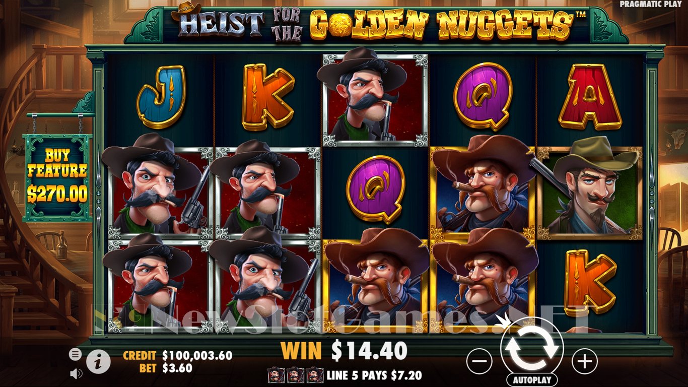 Heist for the Golden Nuggets Slot Slot Image in Demo - pic. 2