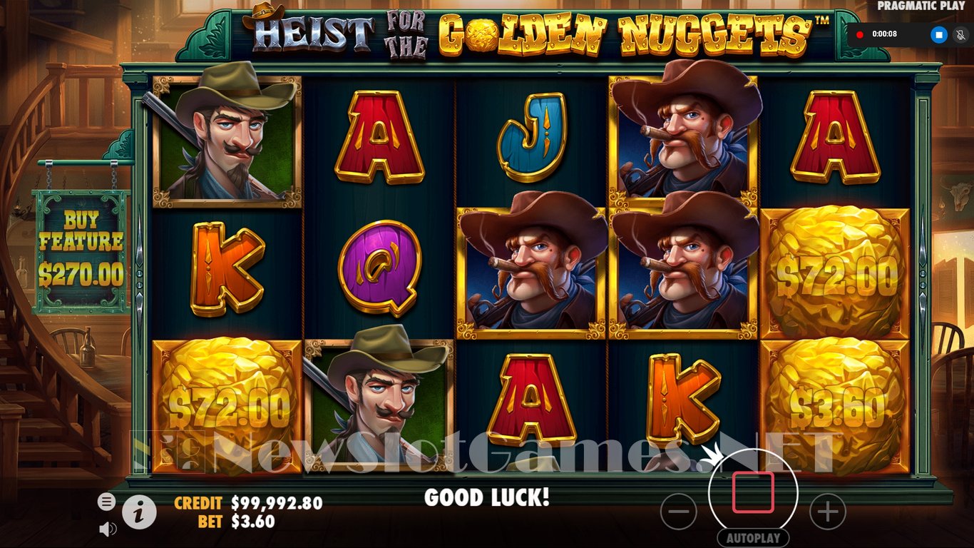 Heist for the Golden Nuggets Slot Slot Image in Demo - pic. 3