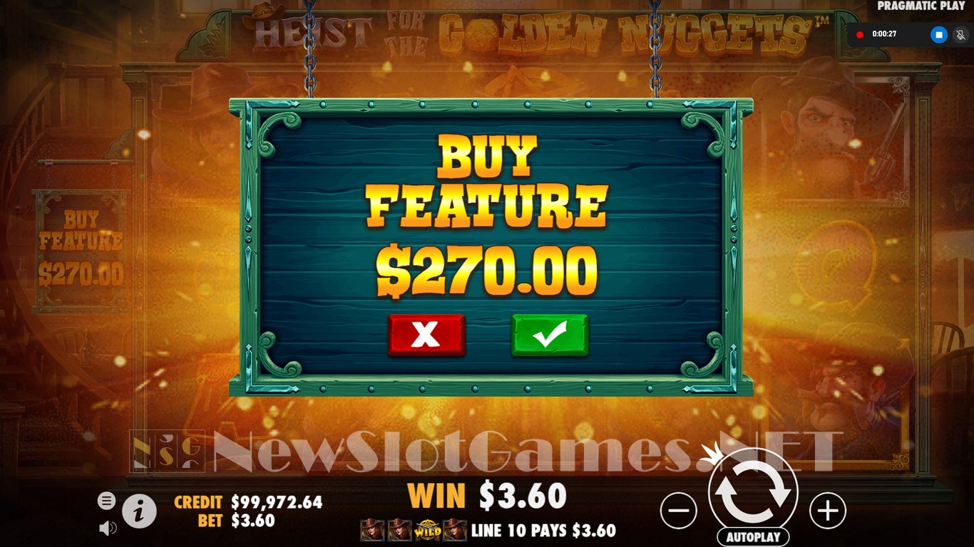 Heist for the Golden Nuggets Slot Slot Image in Demo - pic. 5