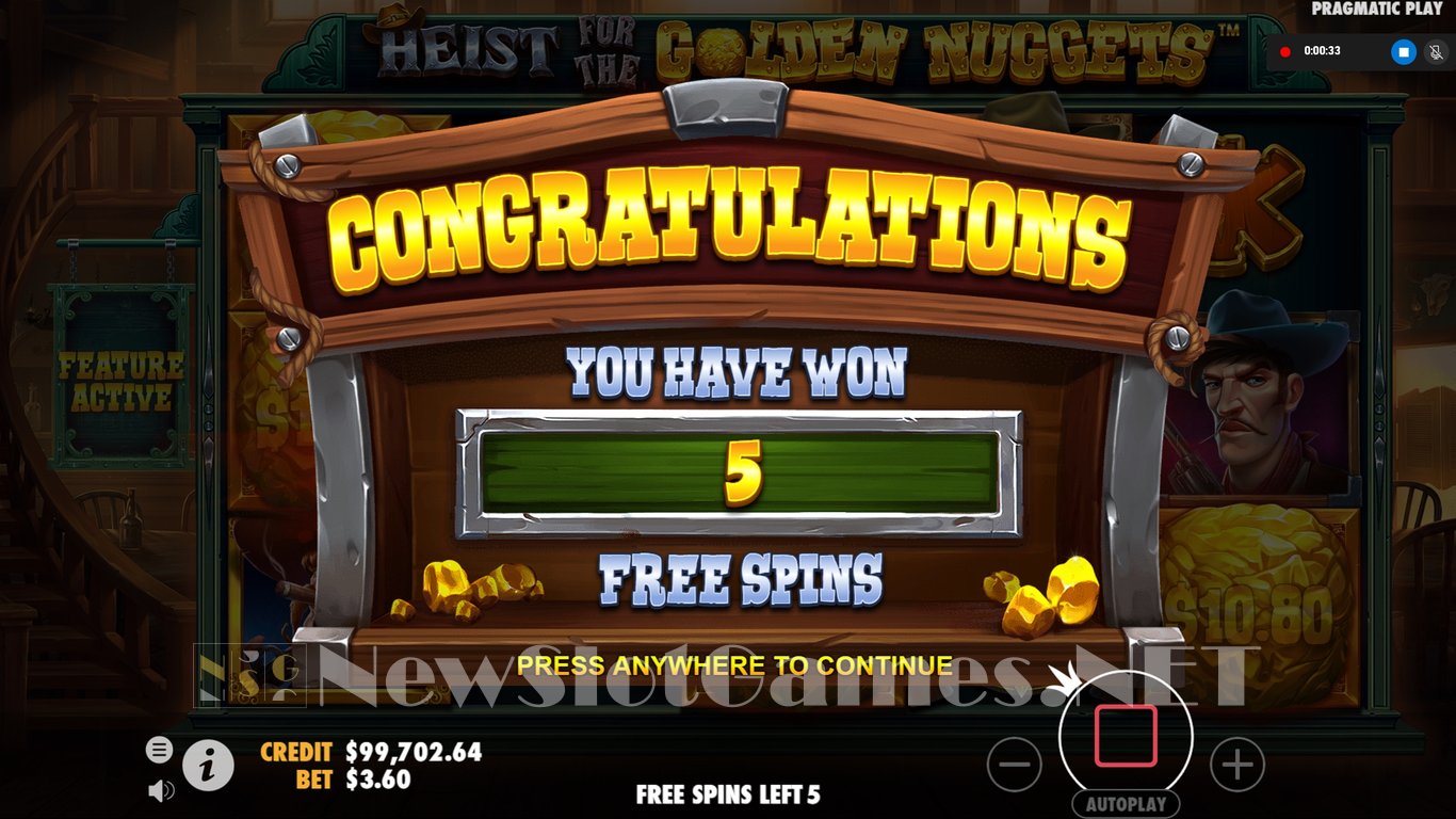 Heist for the Golden Nuggets Slot Slot Image in Demo - pic. 6