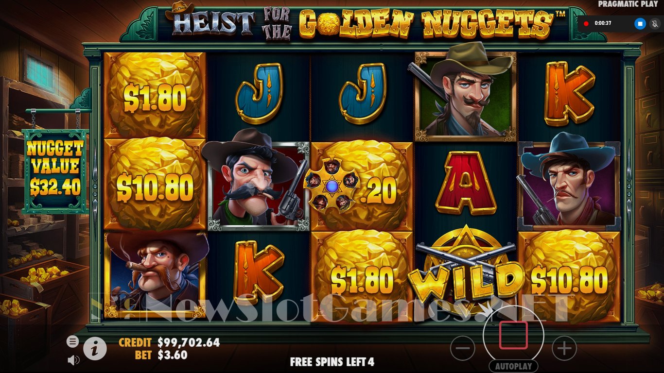 Heist for the Golden Nuggets Slot Slot Image in Demo - pic. 7