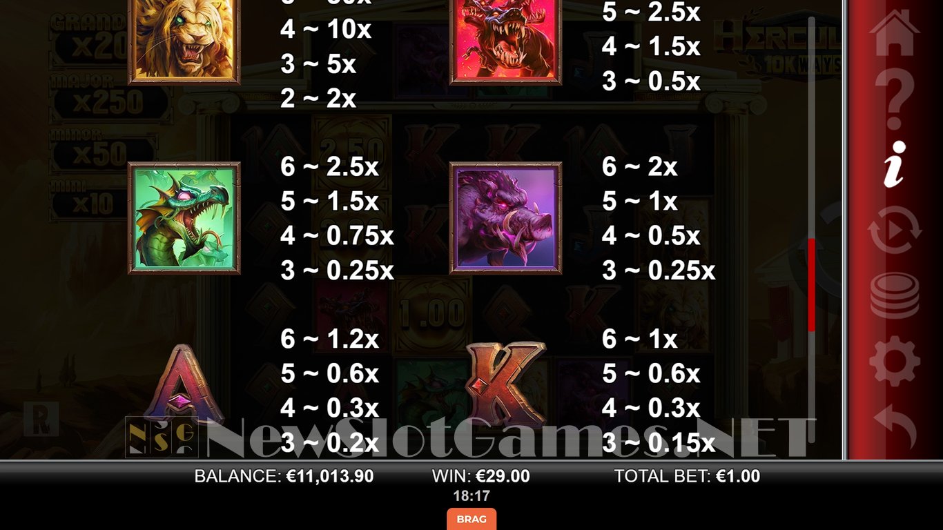 Hercules 10K Ways Slot Slot Image in Demo - pic. 10