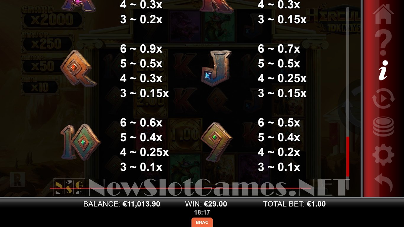 Hercules 10K Ways Slot Slot Image in Demo - pic. 11