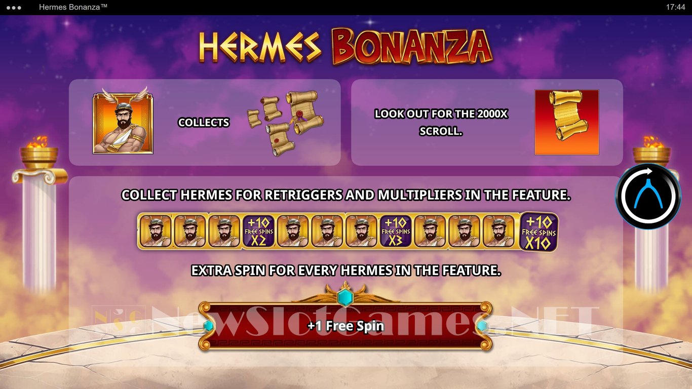 Hermes Bonanza Slot Demo Image