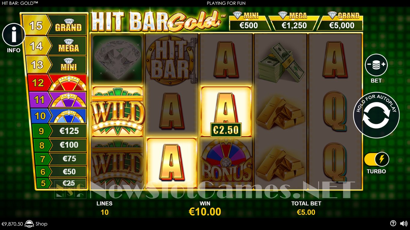 Hit Bar Gold Slot Slot Image in Demo - pic. 8