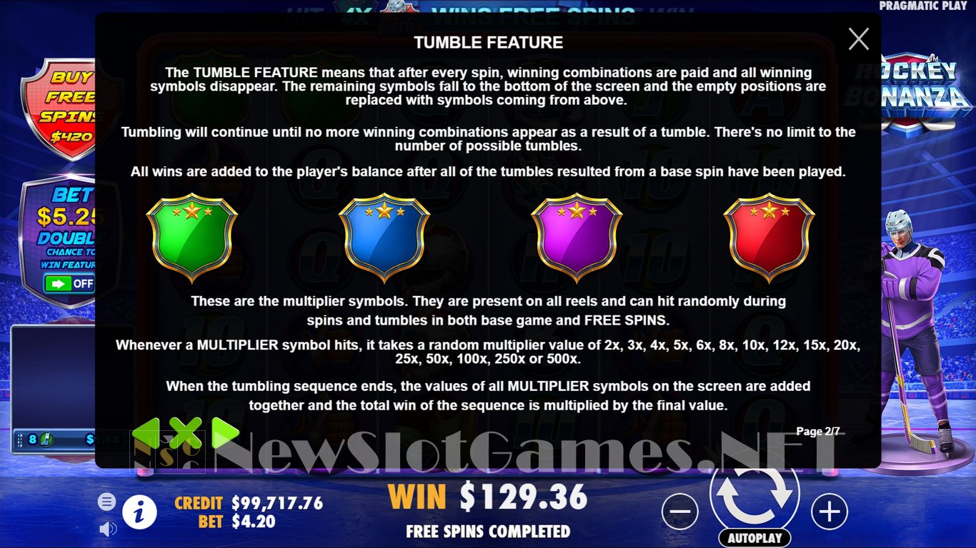 Hockey Bonanza Slot Slot Image in Demo - pic. 15