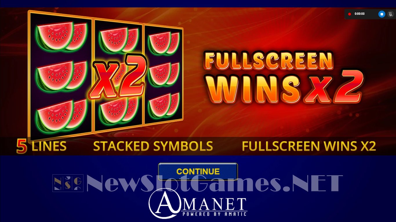 Hot Fruits 5 Slot Demo Image