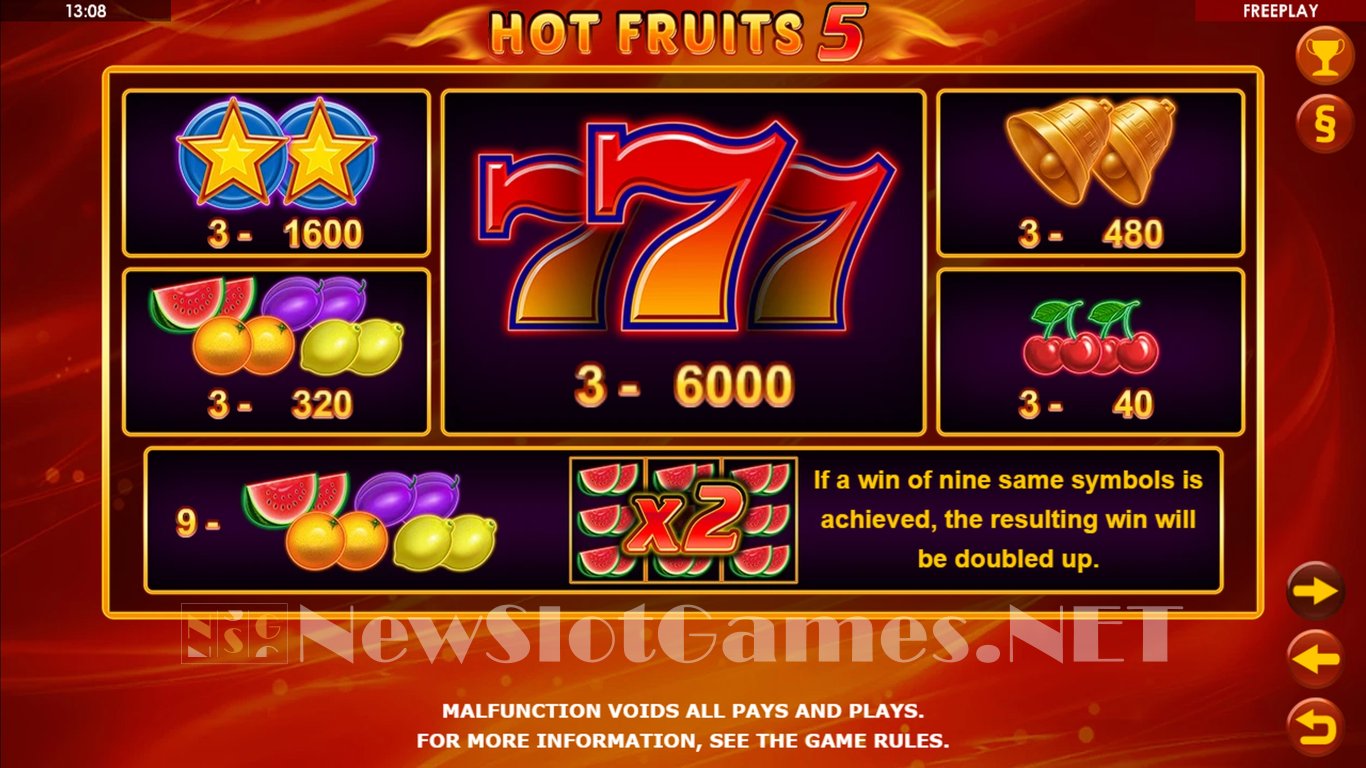 Hot Fruits 5 Slot Slot Image in Demo - pic. 9